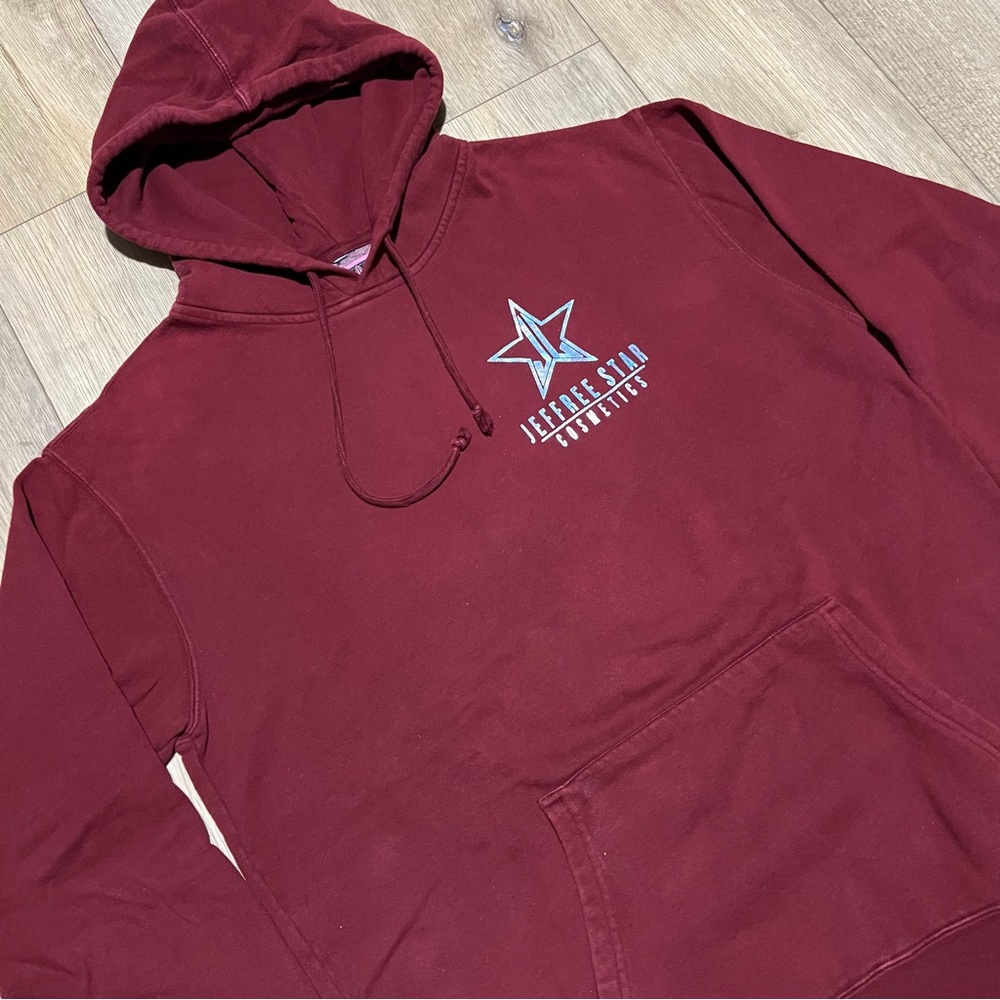 JEFFREE STAR FASHION Cosmetics Makeup Hoodie Hooded Pullover Sweatshirt Size L